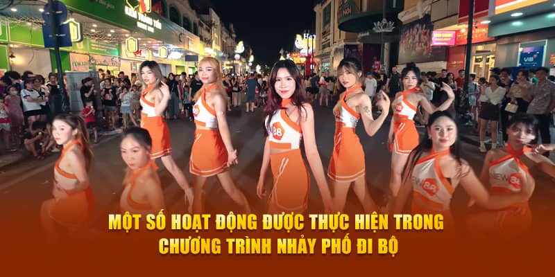 Một số hoạt động được thực hiện trong chương trình nhảy phố đi bộ