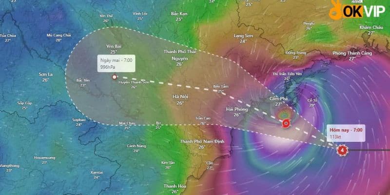 Thông tin về siêu bão Yagi đang đổ bộ vào khu vực các tỉnh miền Bắc 